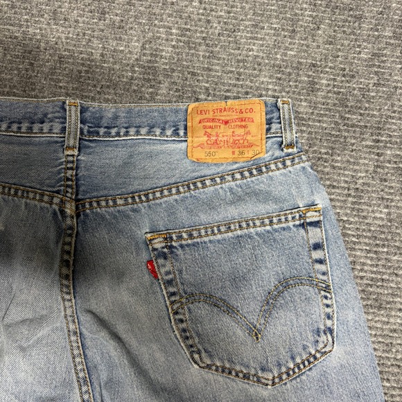 Levi Strauss 550 Mens Relaxed Fit Jeans Blue Denim Size 36 x 30‎ - Picture 5 of 6
